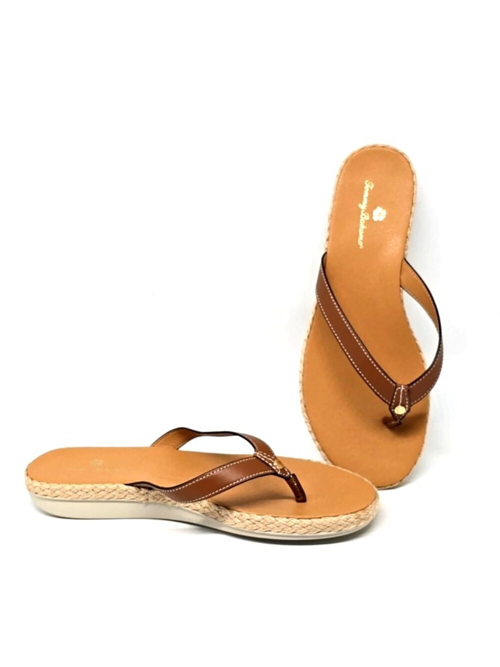 Tommy Bahama Thomas Brown Thong Lightweight Slip-On Sandals Women's Size 9M